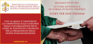 Motu Proprio: Fides per doctrinam